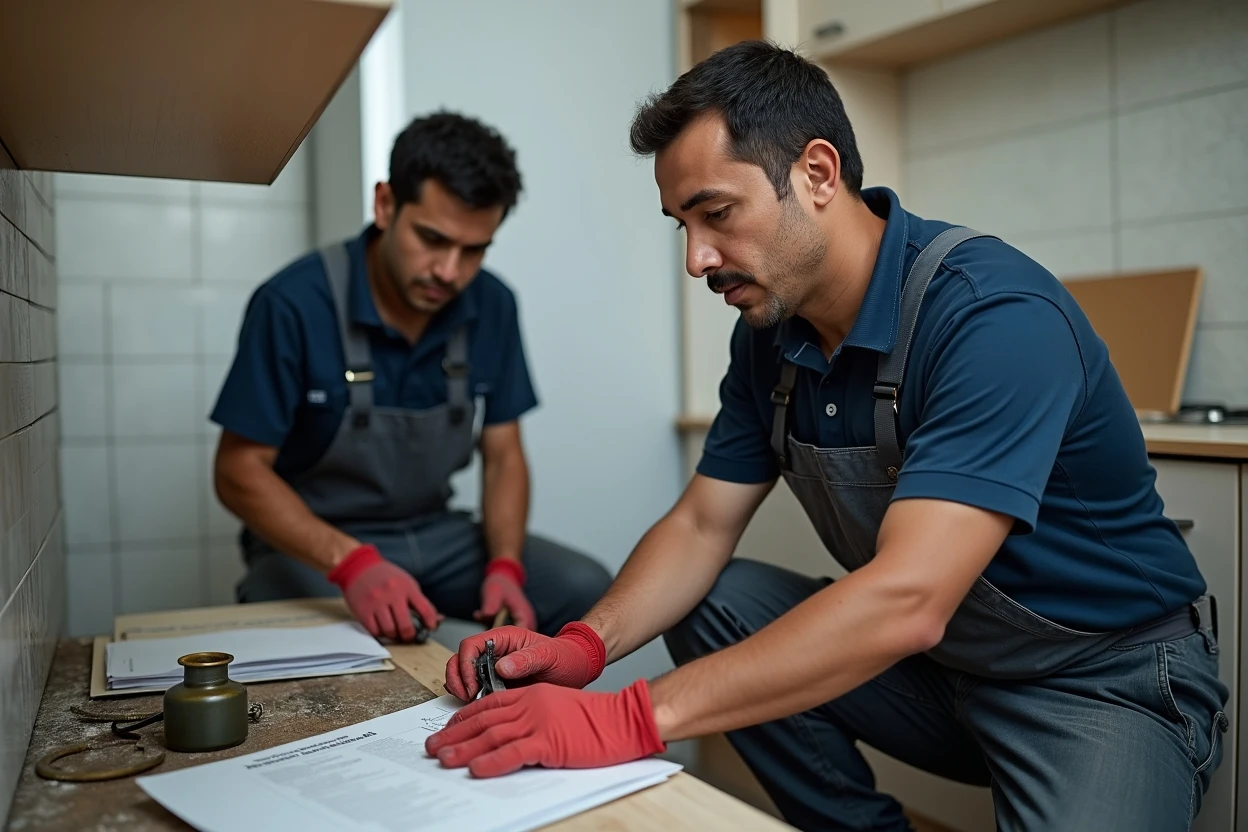 Registro técnico de intervención en libreta de obra